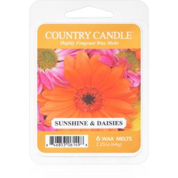 Country Candle Sunshine & Daisies illatos viasz aromalámpába 64 g