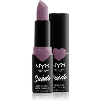 NYX Professional Makeup Suede Matte Lipstick mattító rúzs árnyalat 15 Violet Smoke 3.5 g