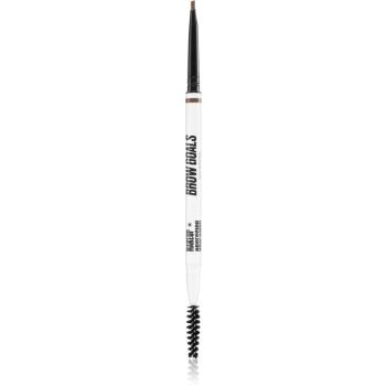 Makeup Obsession Brow Goals szemöldök ceruza kefével árnyalat Ash Brown 0.1 g