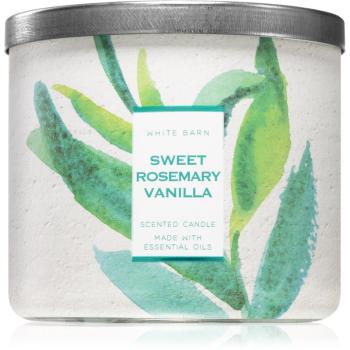 Bath & Body Works Sweet Rosemary Vanilla illatos gyertya 411 g