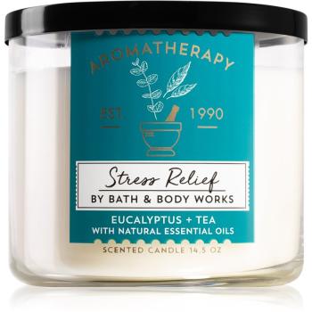 Bath & Body Works Aromatherapy Eucalyptus & Tea illatos gyertya 411 g