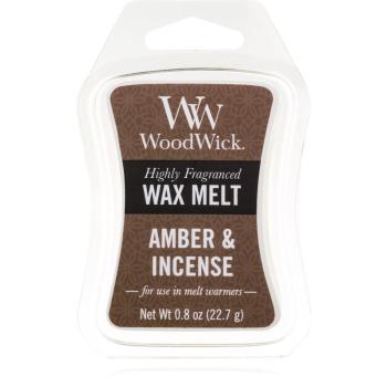 Woodwick Amber & Incense illatos viasz aromalámpába 22.7 g